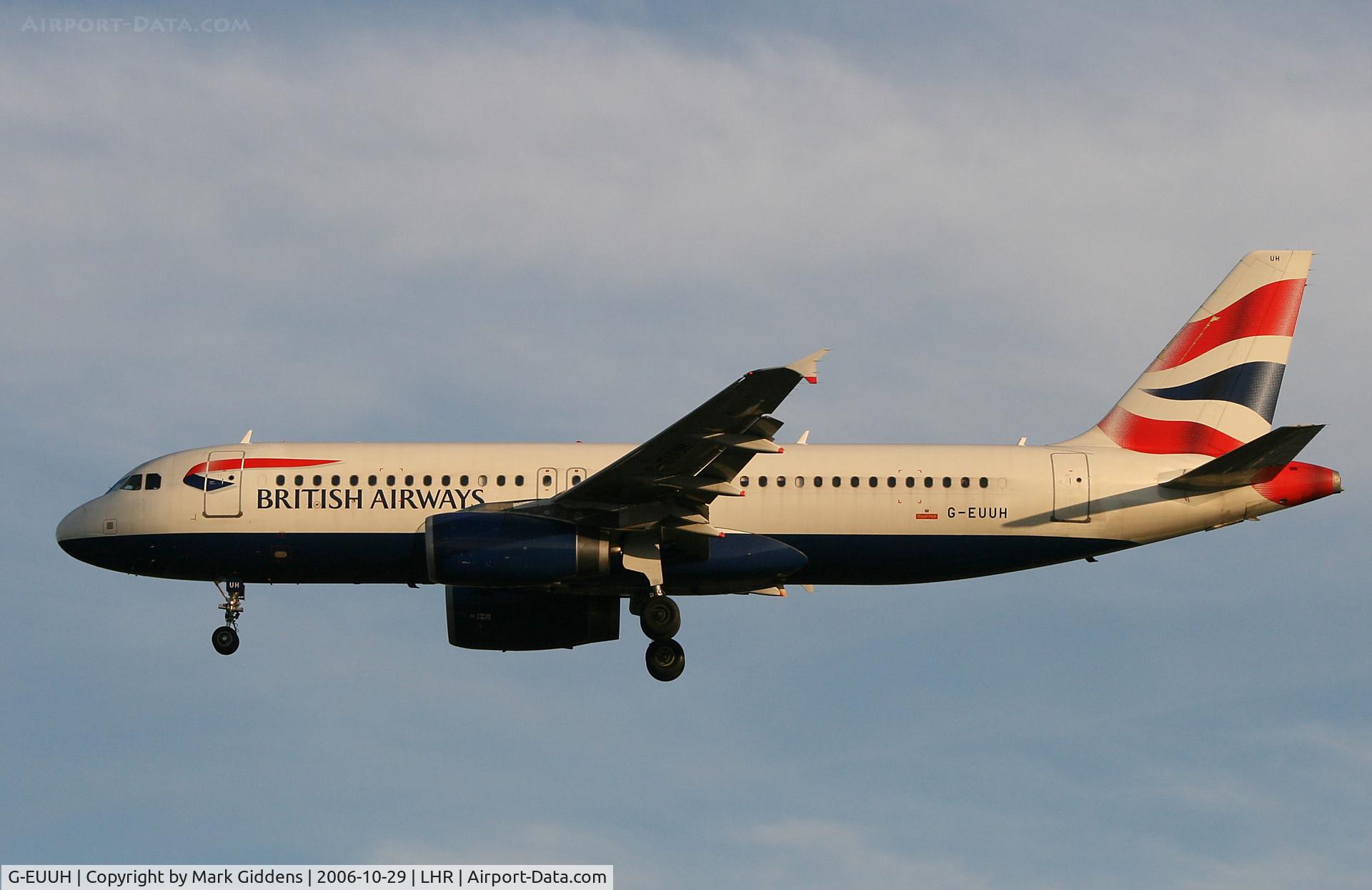 G-EUUH, 2002 Airbus A320-232 C/N 1665, G-EUUH  Airbus A320-232  British Airways