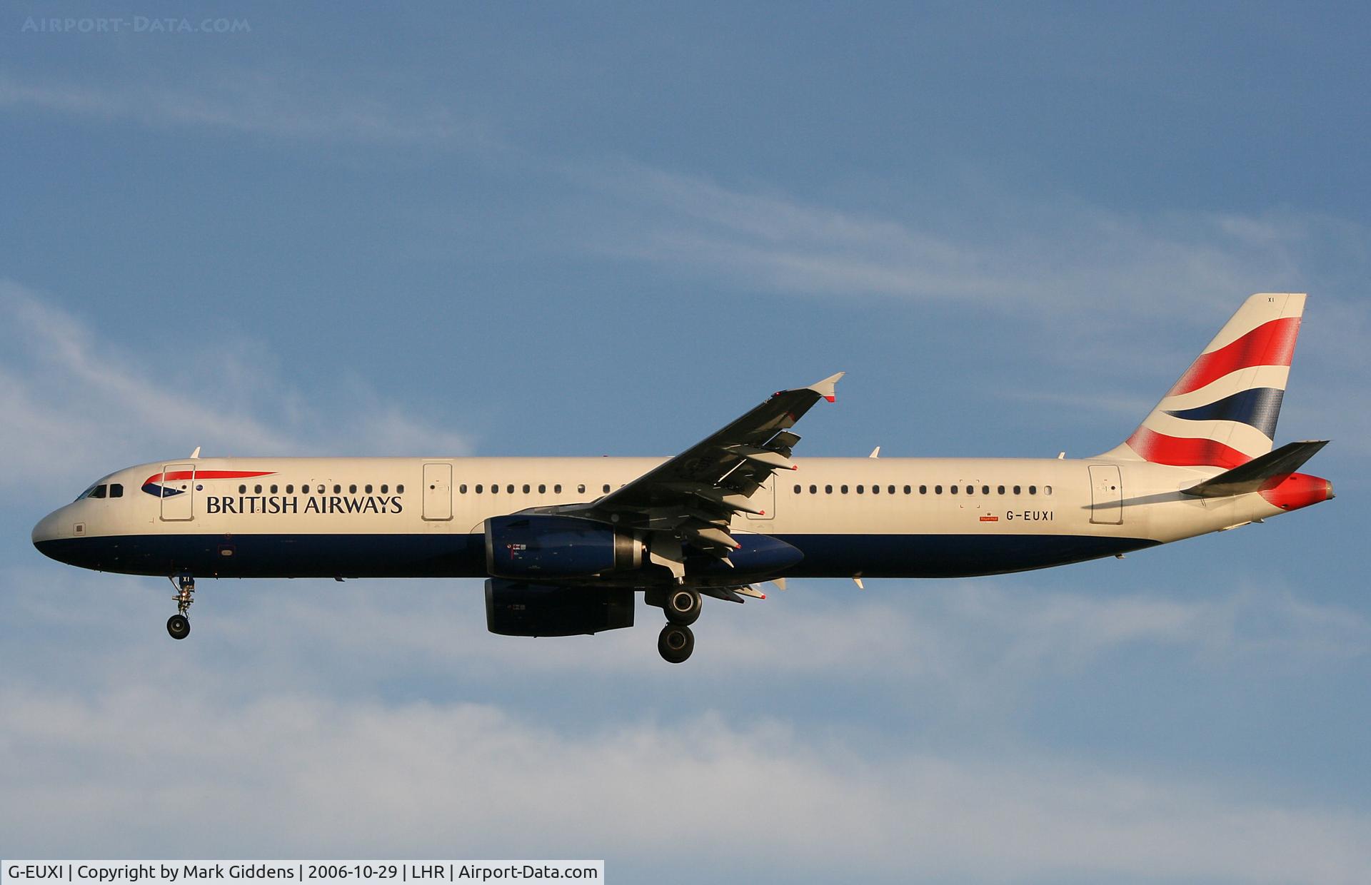 G-EUXI, 2005 Airbus A321-231 C/N 2536, G-EUXI  Airbus A321-231  British Airways
