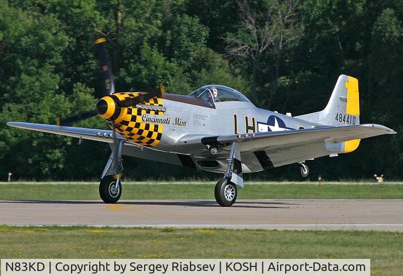 N83KD, 1944 North American F-51D Mustang C/N 44-84410, EAA AirVenture 2005