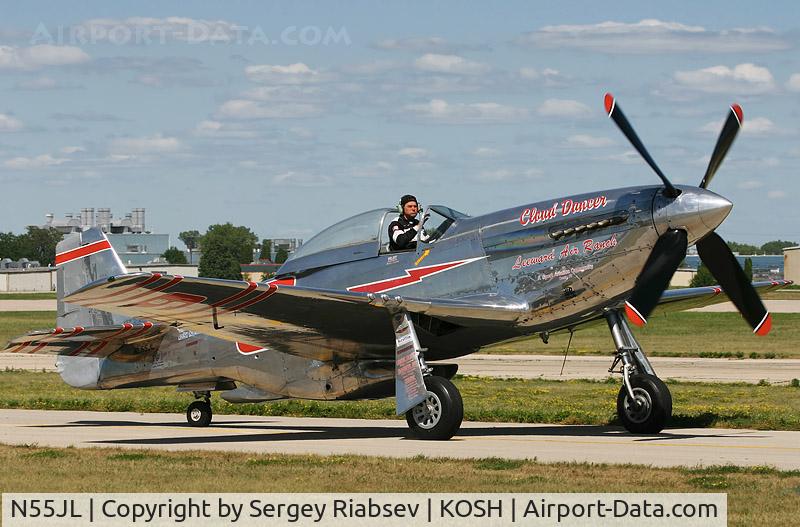 N55JL, 1944 North American F-51D Mustang C/N 124-44471, EAA AirVenture 2005