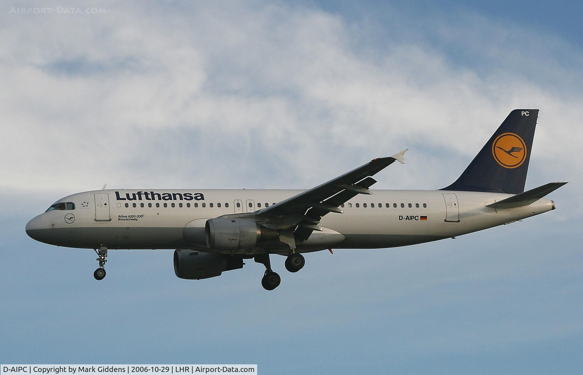 D-AIPC, 1989 Airbus A320-211 C/N 0071, D-AIPC  Airbus A320-211  Lufthansa