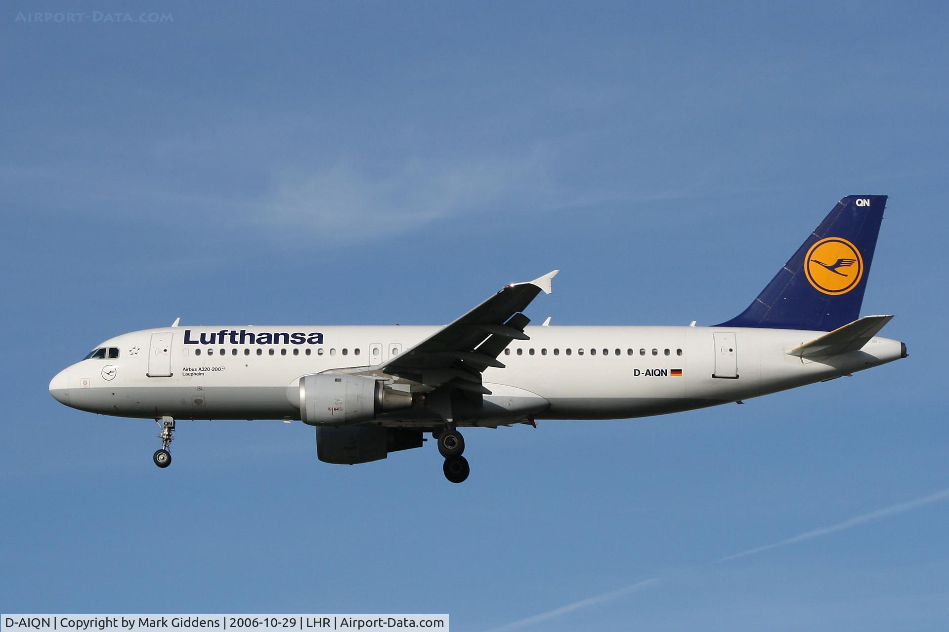 D-AIQN, 1991 Airbus A320-211 C/N 0269, D-AIQN  Airbus A320-211  Lufthansa