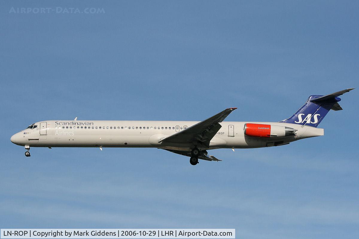 LN-ROP, 1985 McDonnell Douglas MD-82 (DC-9-82) C/N 49384, LN-ROP  MCD MD-82  SAS