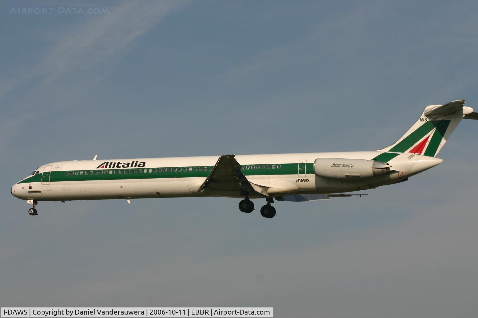 I-DAWS, 1985 McDonnell Douglas MD-82 (DC-9-82) C/N 49209/1191, arrival of AOSTA