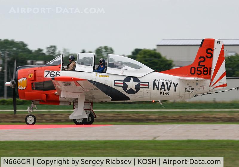 N666GR, 1958 North American T-28C Trojan Trojan C/N 226-158 (140581), EAA AirVenture 2005