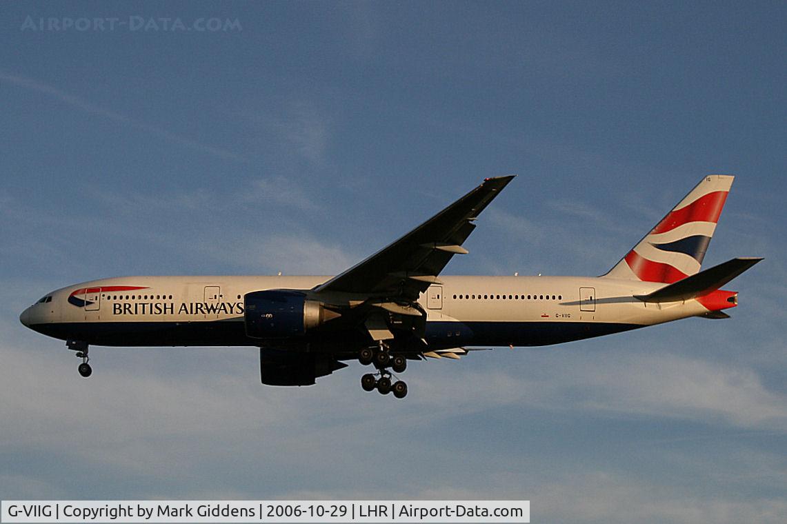 G-VIIG, 1997 Boeing 777-236/ER C/N 27489, G-VIIG  Boeing 777-236ER  British Airways