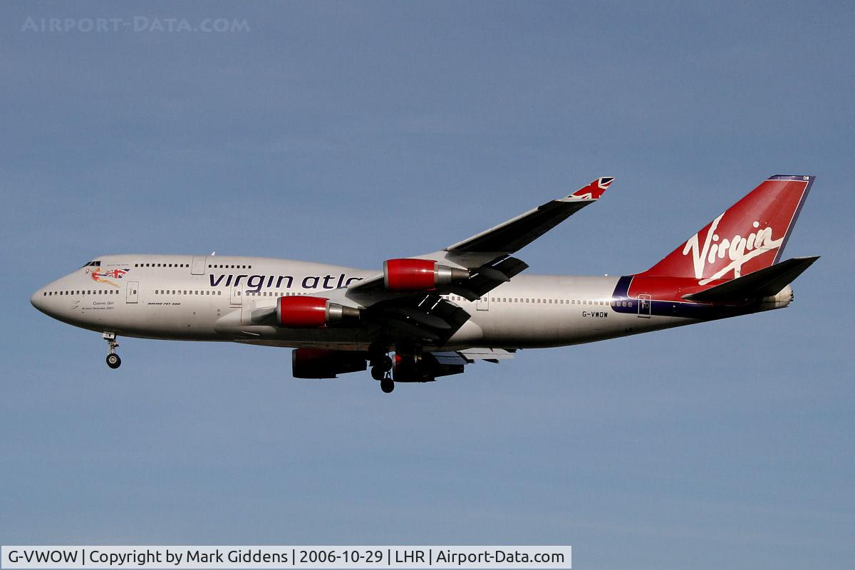 G-VWOW, 2001 Boeing 747-41R C/N 32745, G-VWOW  Boeing 747-41R  Virgin Atlantic