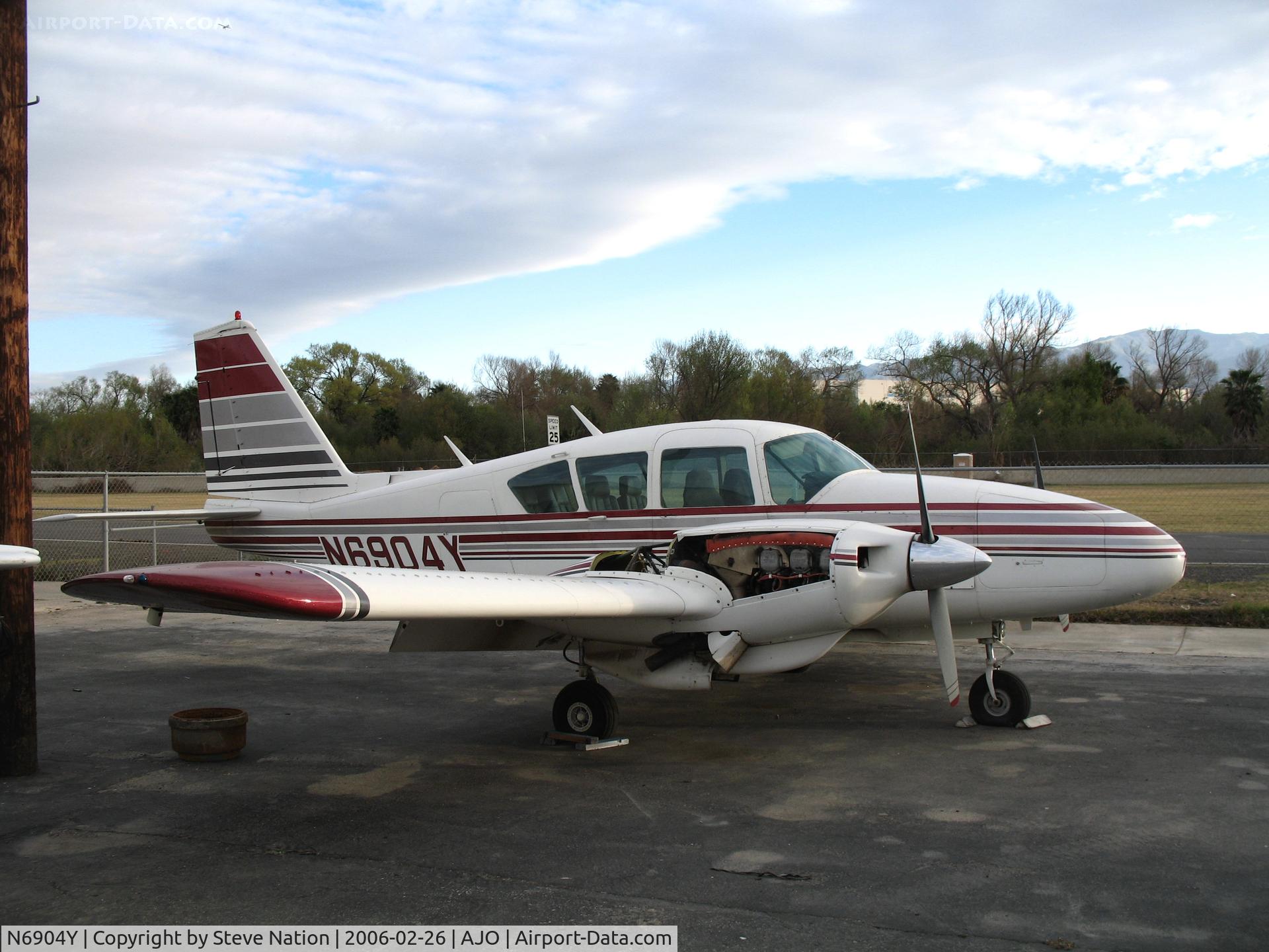 N6904Y, 1969 Piper PA-23-250 Aztec C/N 27-4259, United Jet Sales 1969 PA-23-250 Aztec @ Corona Municipal Airport, CA