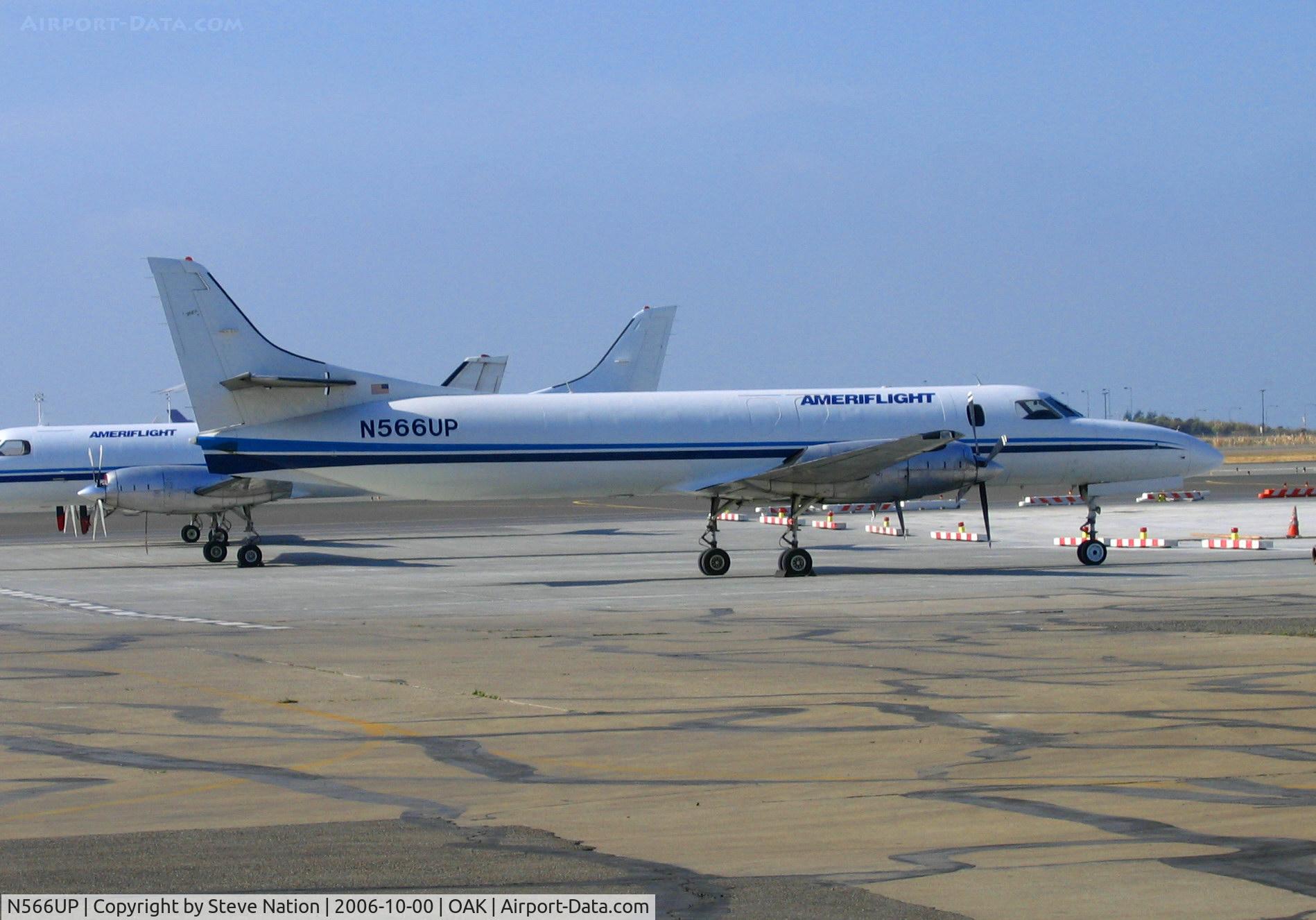N566UP, Swearingen SA227-AT C/N AT-566, Ameriflight Swearingen SA227AT cargo conversion @ Oakland International Airport, CA