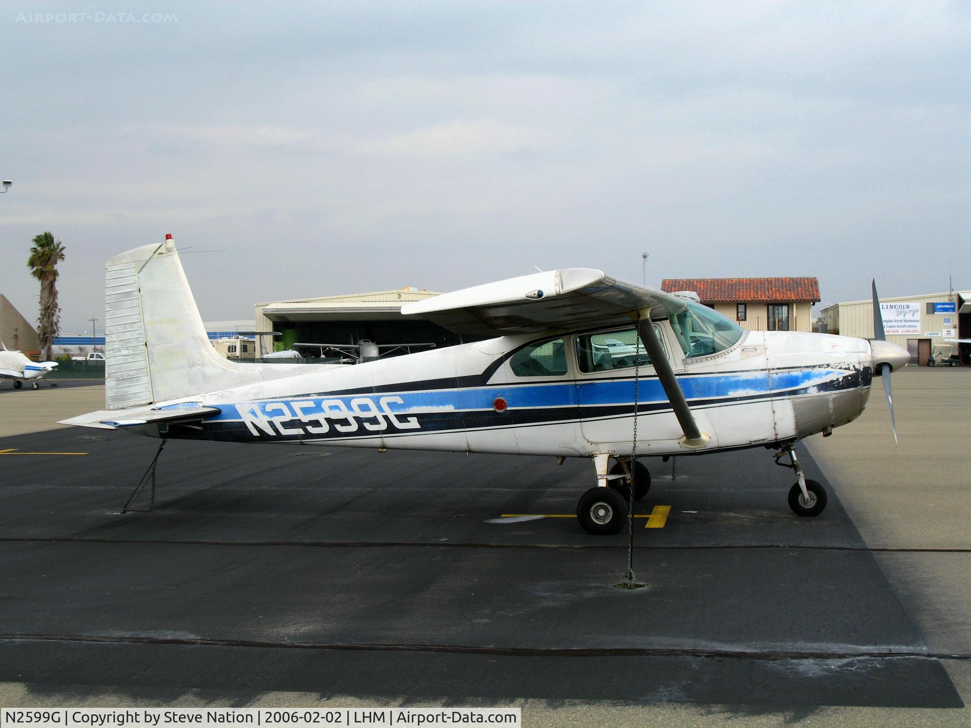 N2599G, 1959 Cessna 182B Skylane C/N 51899, Straight-tailed 1959 Cessna 182B @ Karl Harder Field/Lincoln Regional Airport, CA