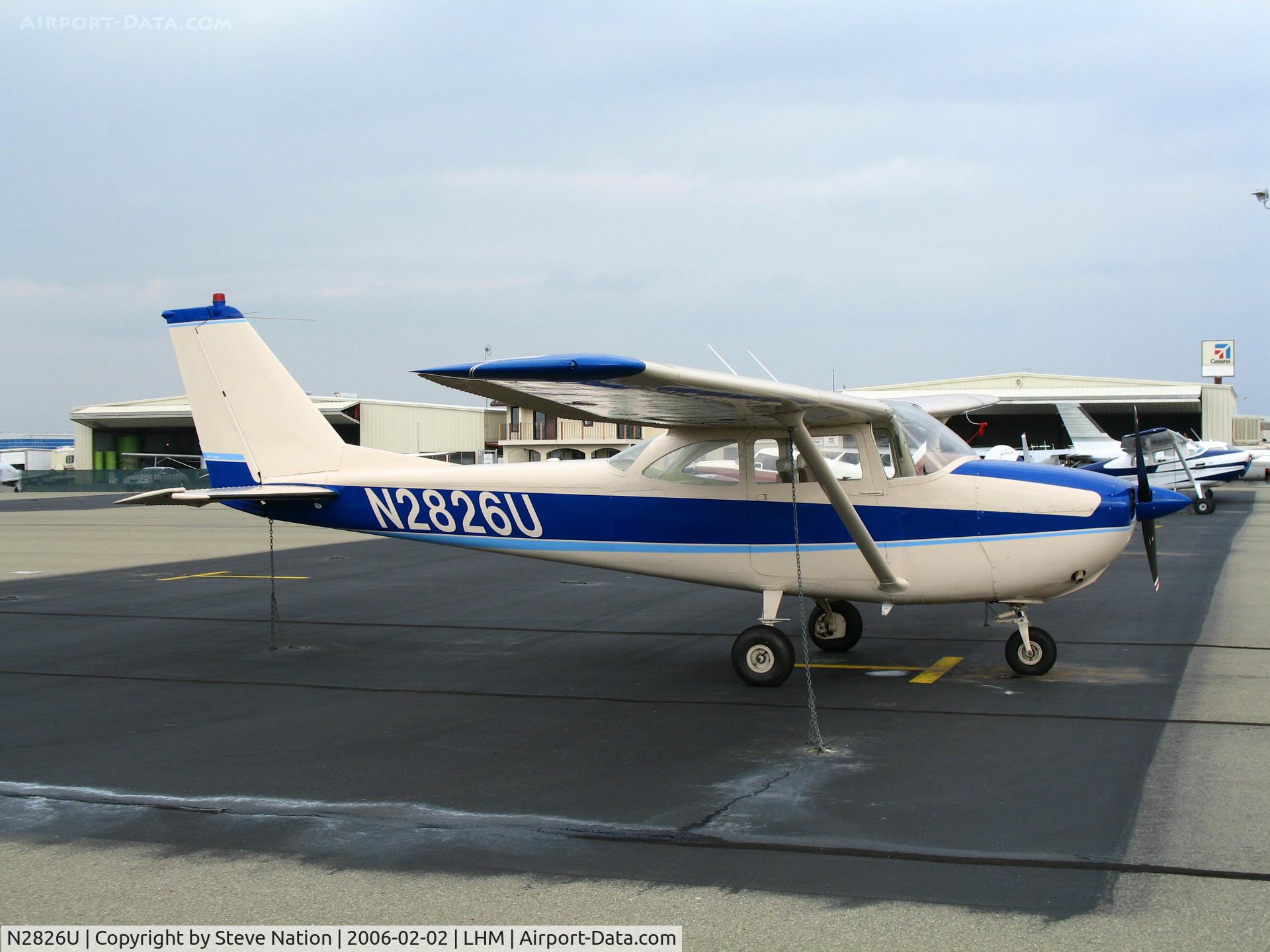N2826U, 1963 Cessna 172D C/N 17250426, Infinity Real Estate Services 1963 Cessna 172D @ Lincoln Regional Airport, CA