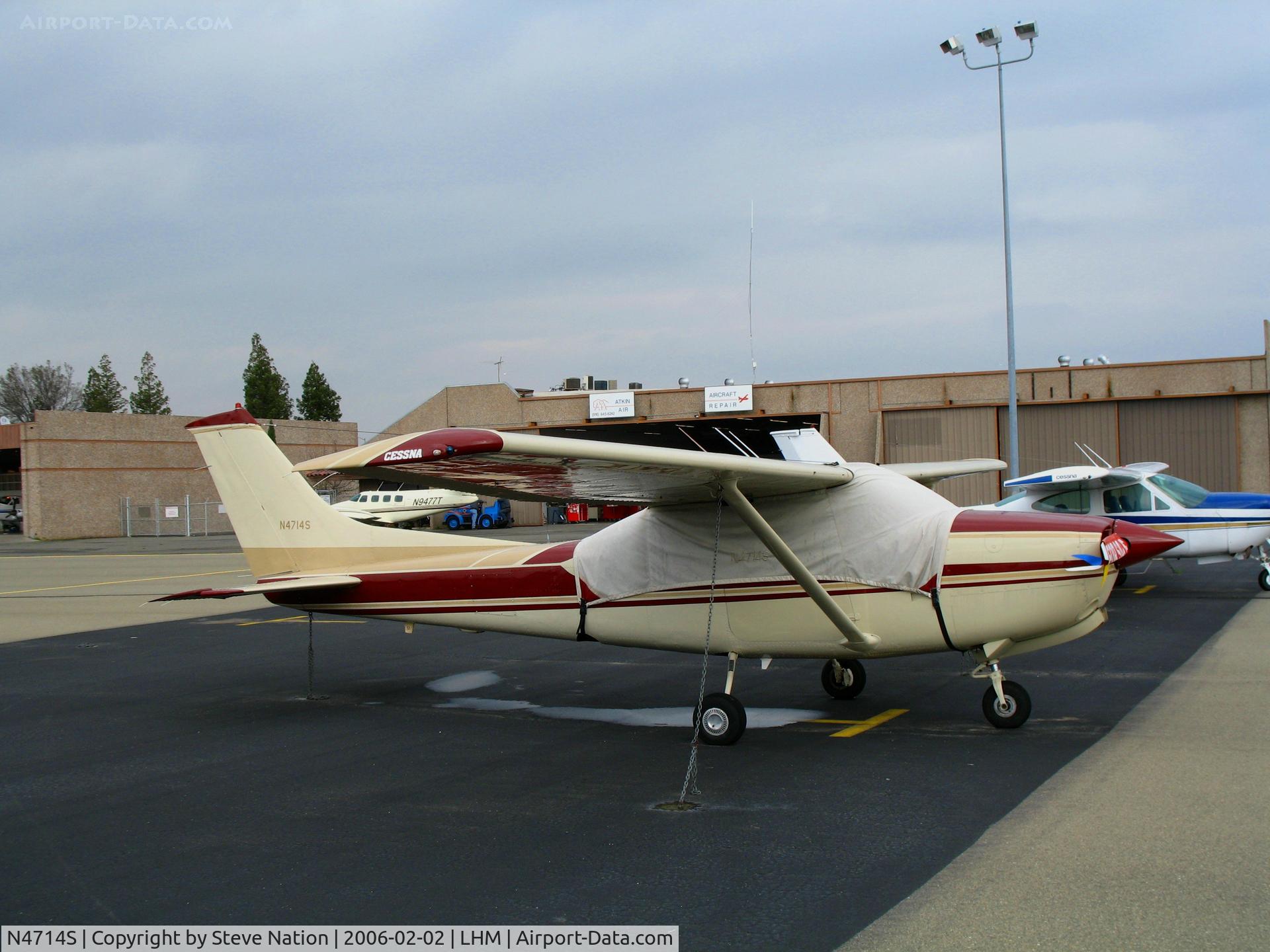 N4714S, 1979 Cessna TR182 Turbo Skylane RG C/N R18201399, Jesmon Enterprises 1979 Cessna TR182 with cockpit cover @ Lincoln Regional Airport, CA
