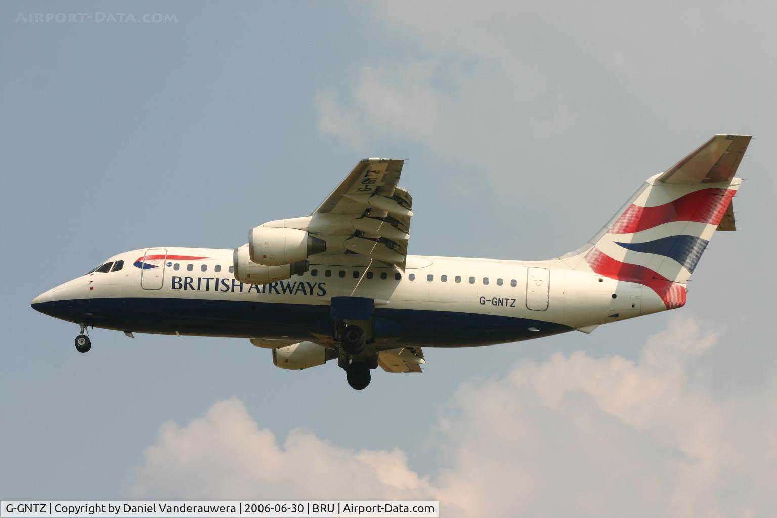 G-GNTZ, 1984 British Aerospace BAe.146-200A C/N E2036, arrival of flight BA1618