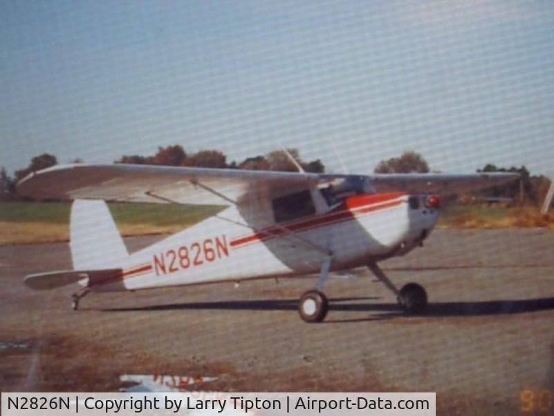 N2826N, 1947 Cessna 120 C/N 13087, 1990 or '91 when I owned the plane in Arkansas ...