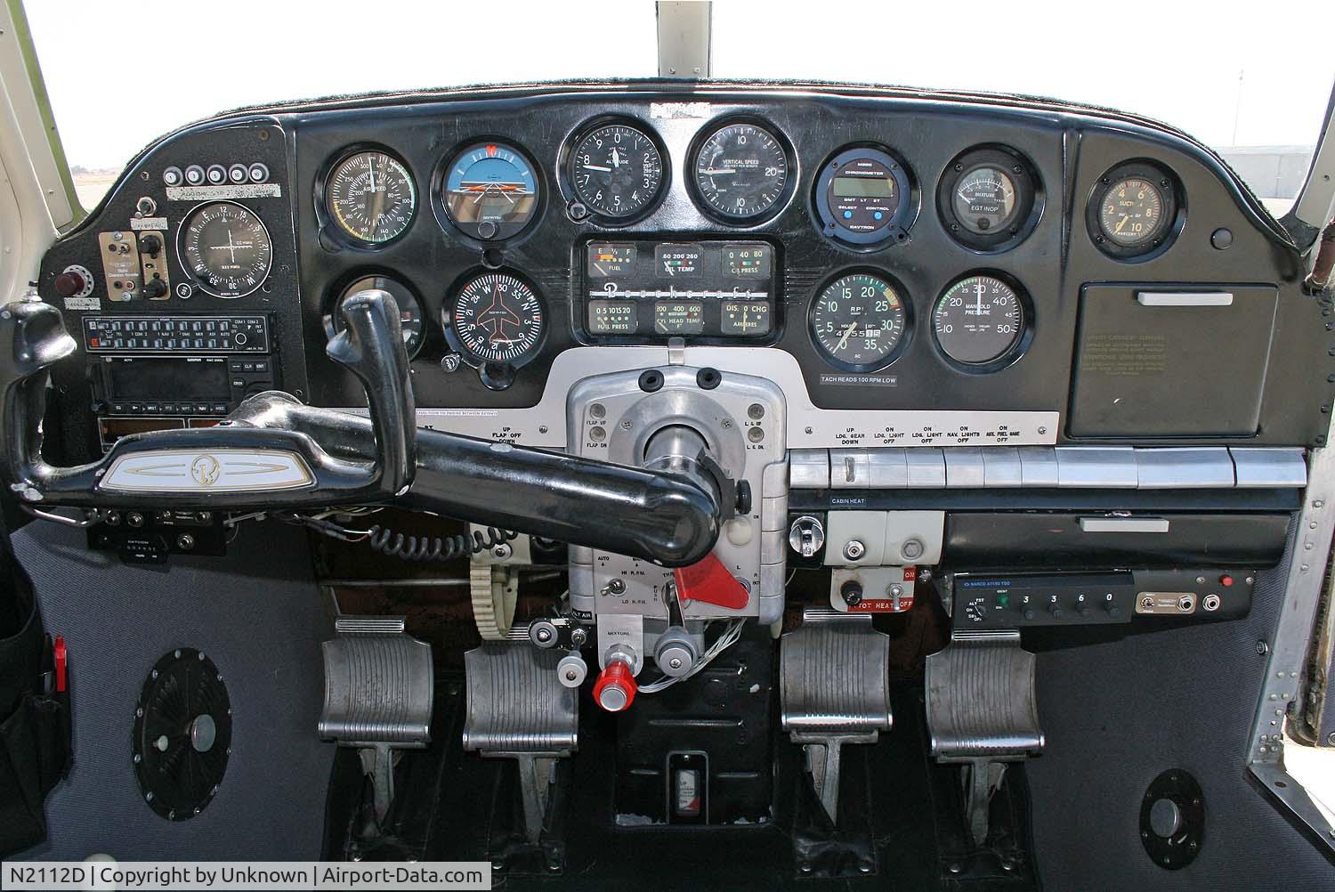 N2112D, 1953 Beech D35 C/N D-3457, 1953 Beechcraft D35 Bonanza Panel
