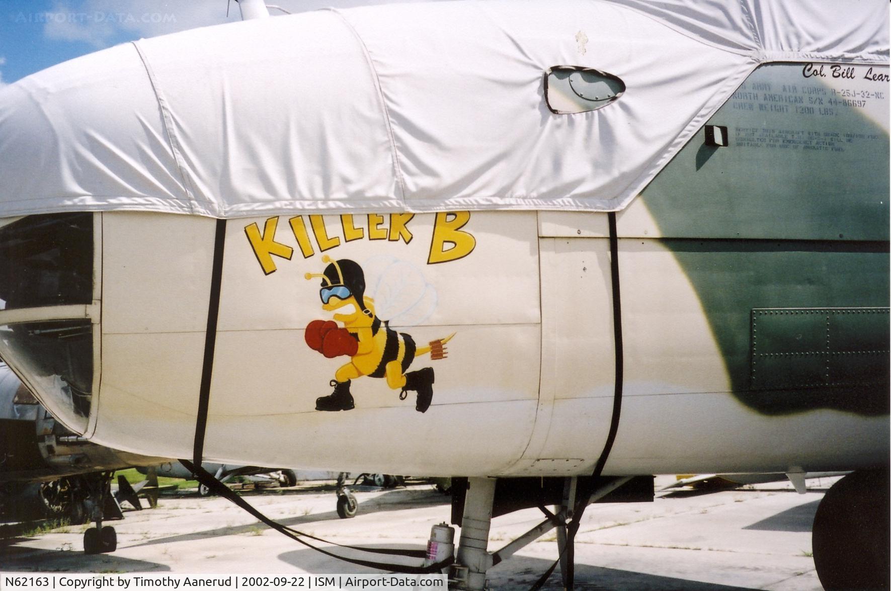 N62163, 1944 North American B-25J Mitchell Mitchell C/N 108-47451, Parked at Kissimmee