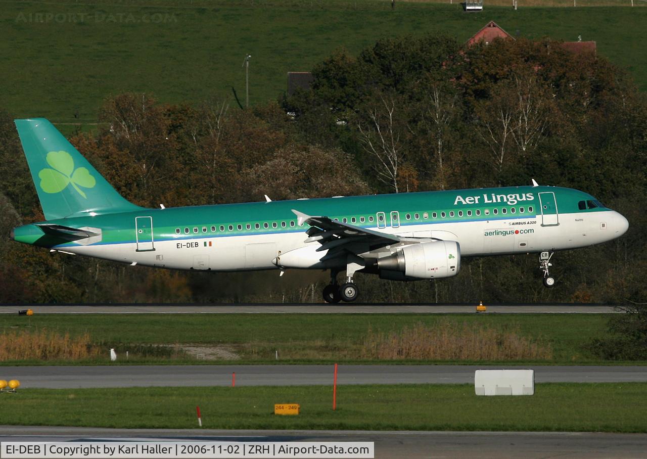 EI-DEB, 2004 Airbus A320-214 C/N 2206, short final RWY 14