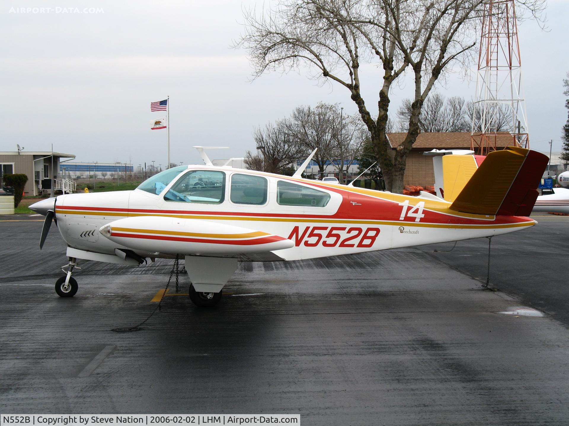 N552B, 1967 Beech V35 Bonanza C/N D-8524, 1967 Beech V35 Bonanza Race # 14 @ Lincoln Regional Airport, CA