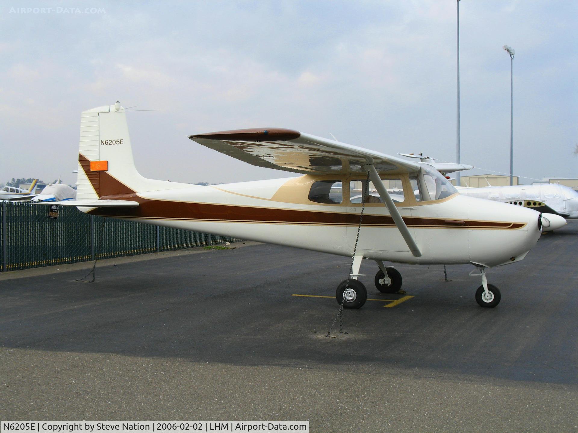 N6205E, 1958 Cessna 172 C/N 46305, Straight-tailed 1958 Cessna 172 @ Lincoln Municipal Airport, CA