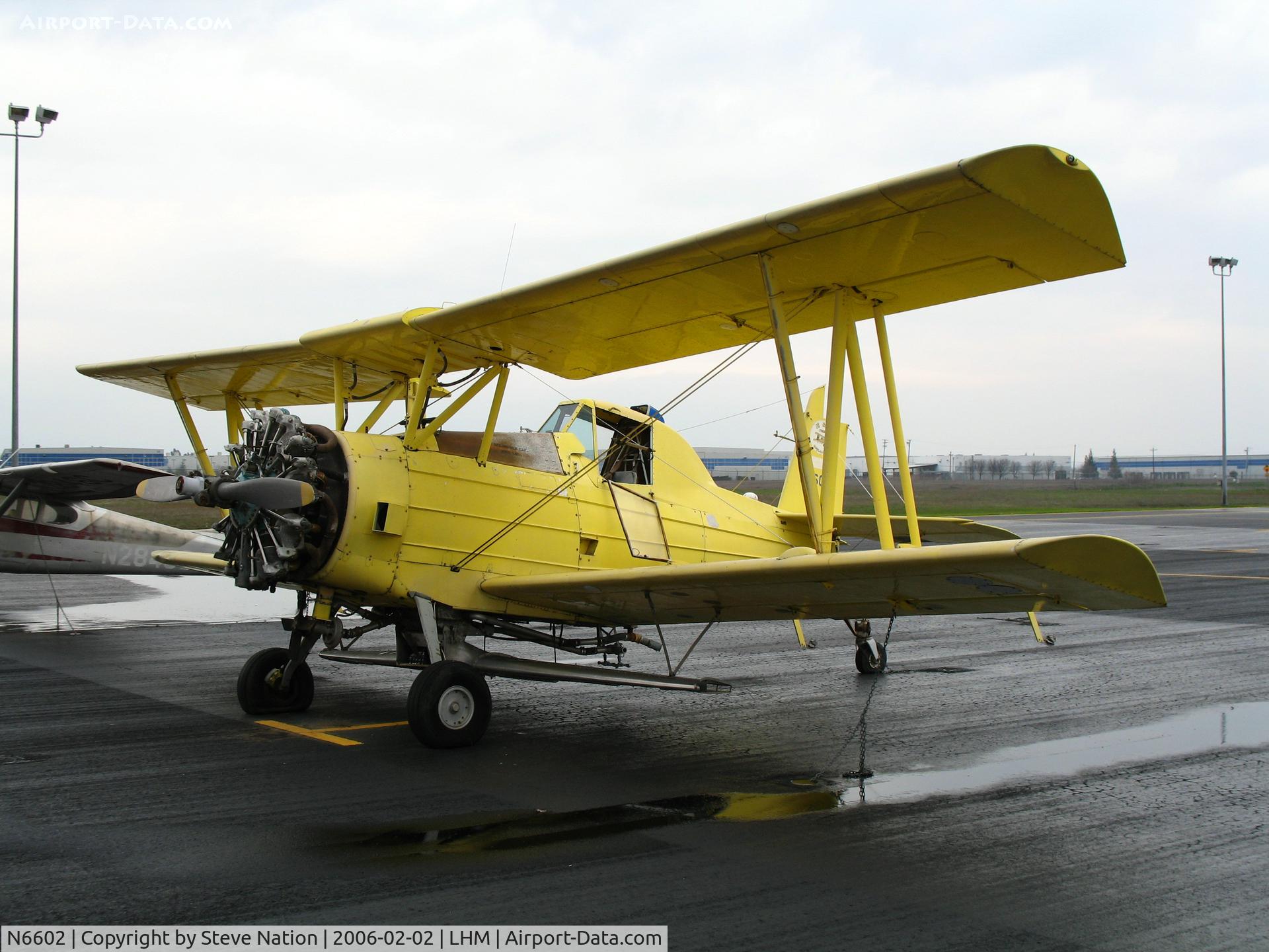 N6602, 1970 Grumman G-164A C/N 740, K & K Aerial Applicators (Yerington, NV) 1970 Grumman G-164A with spreader and no rudder @ Lincoln Municipal Airport, CA
