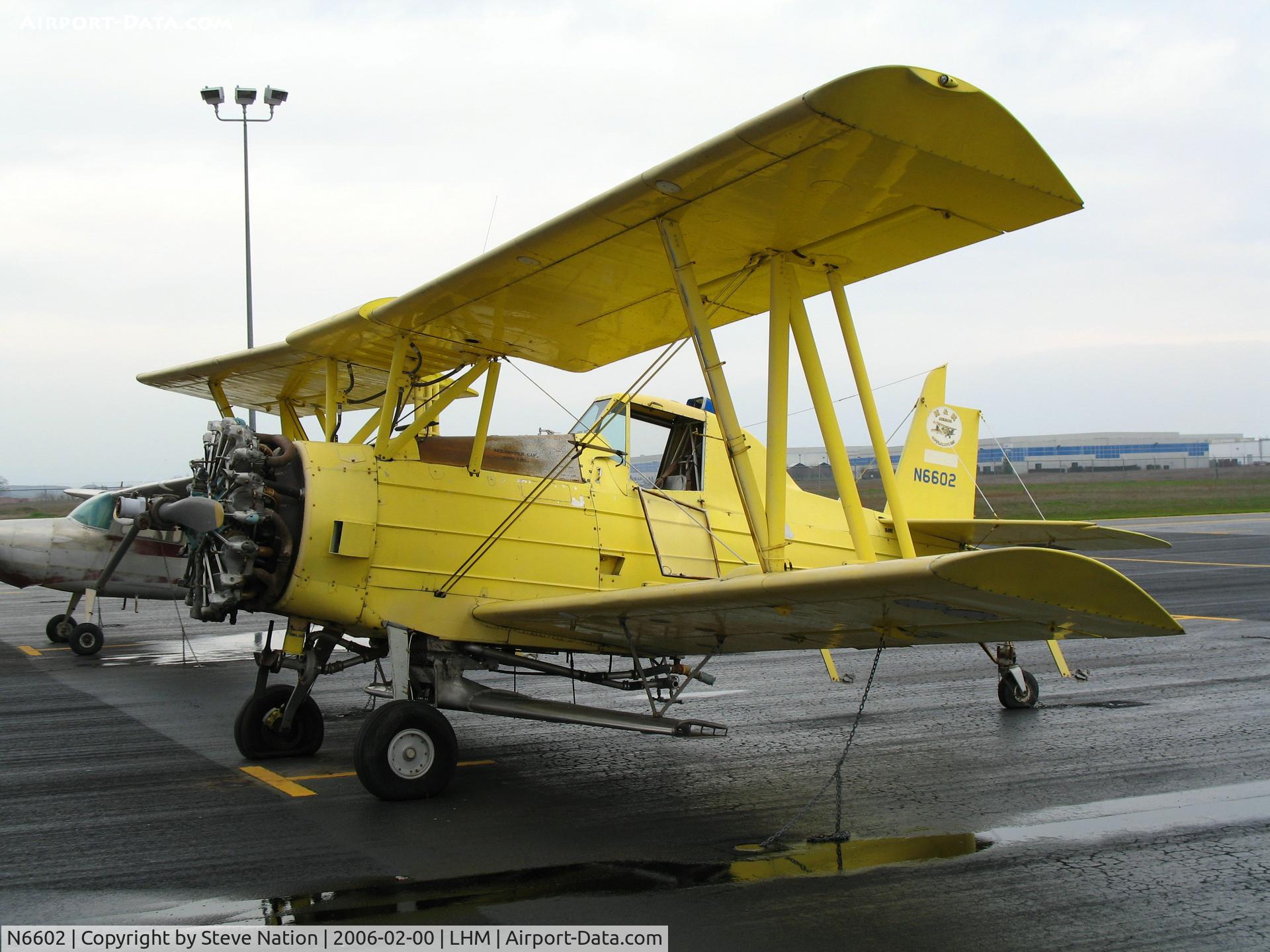 N6602, 1970 Grumman G-164A C/N 740, K & K Aerial Applicators (Yerington, NV) 1970 Grumman G-164A with spreader and no rudder @ Lincoln Municipal Airport, CA