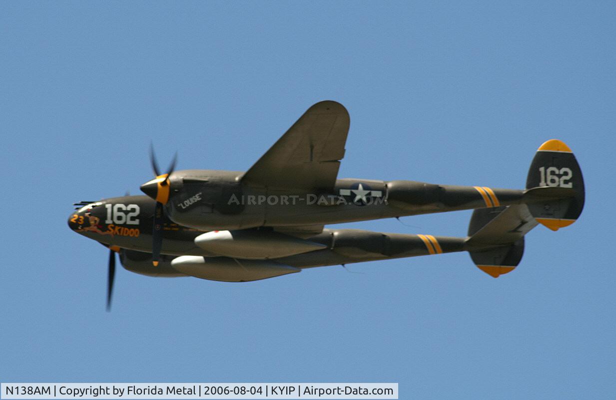 N138AM, 1943 Lockheed P-38J Lightning C/N 44-23314, Warbird: One of only two flyable P-38s