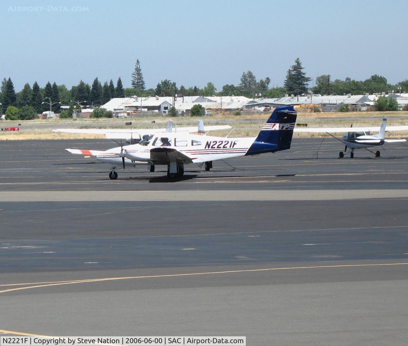 N2221F, 1978 Piper PA-44-180 Seminole C/N 44-7995160, ATP/Airline Transport Professionals 1978 Piper PA-44-180 returns from training flight @ Sacramento Executive Airport, CA