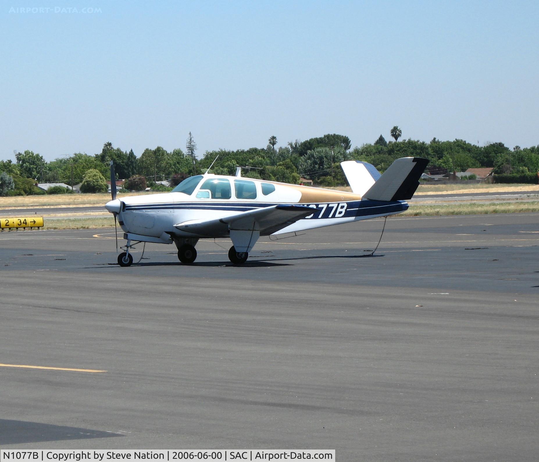 N1077B, 1957 Beech H35 Bonanza C/N D-4931, 1957 Beech H35 @ Sacramento Executive Airport, CA