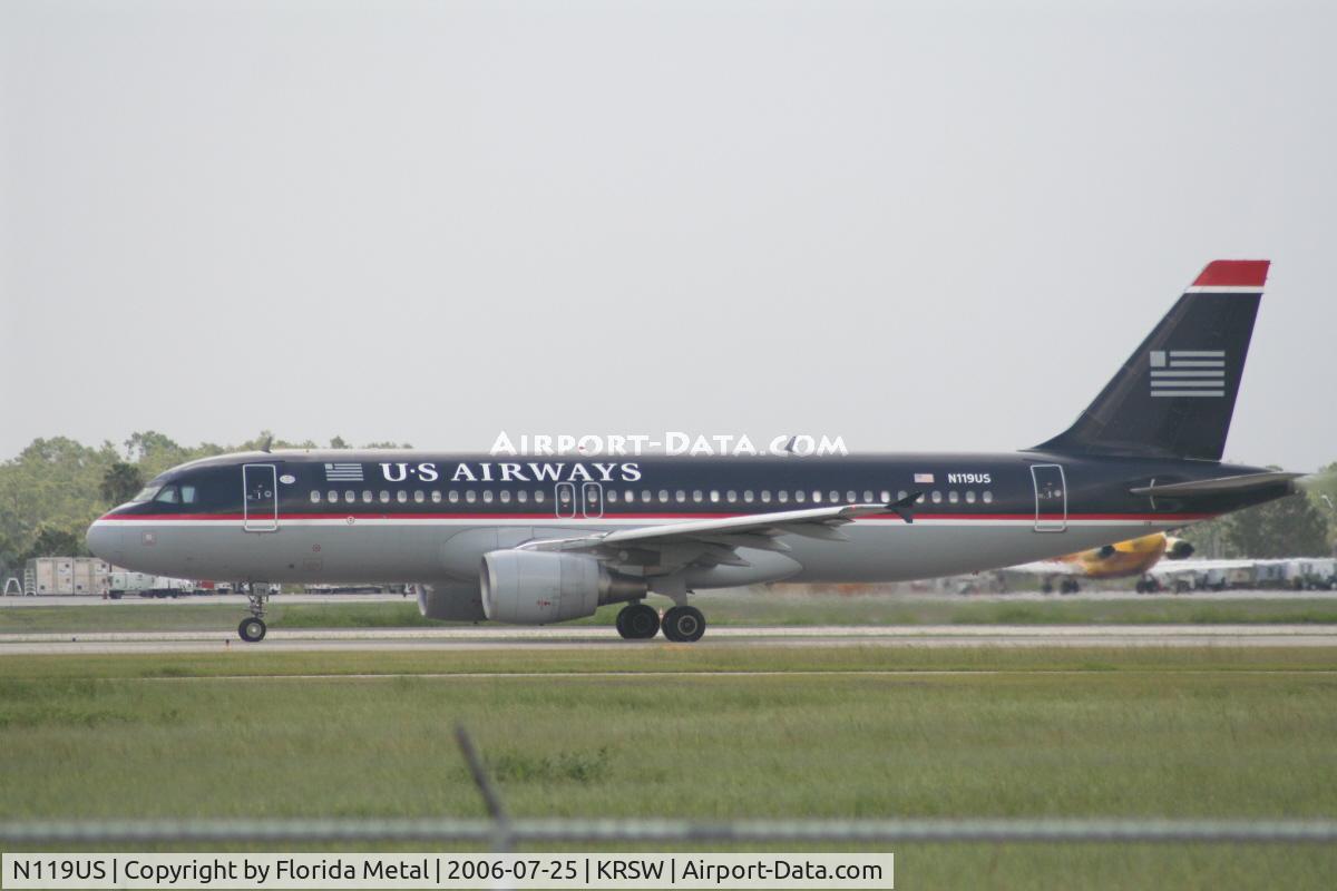 N119US, 2000 Airbus A320-214 C/N 1268, U.S. Airways at Fort Myers