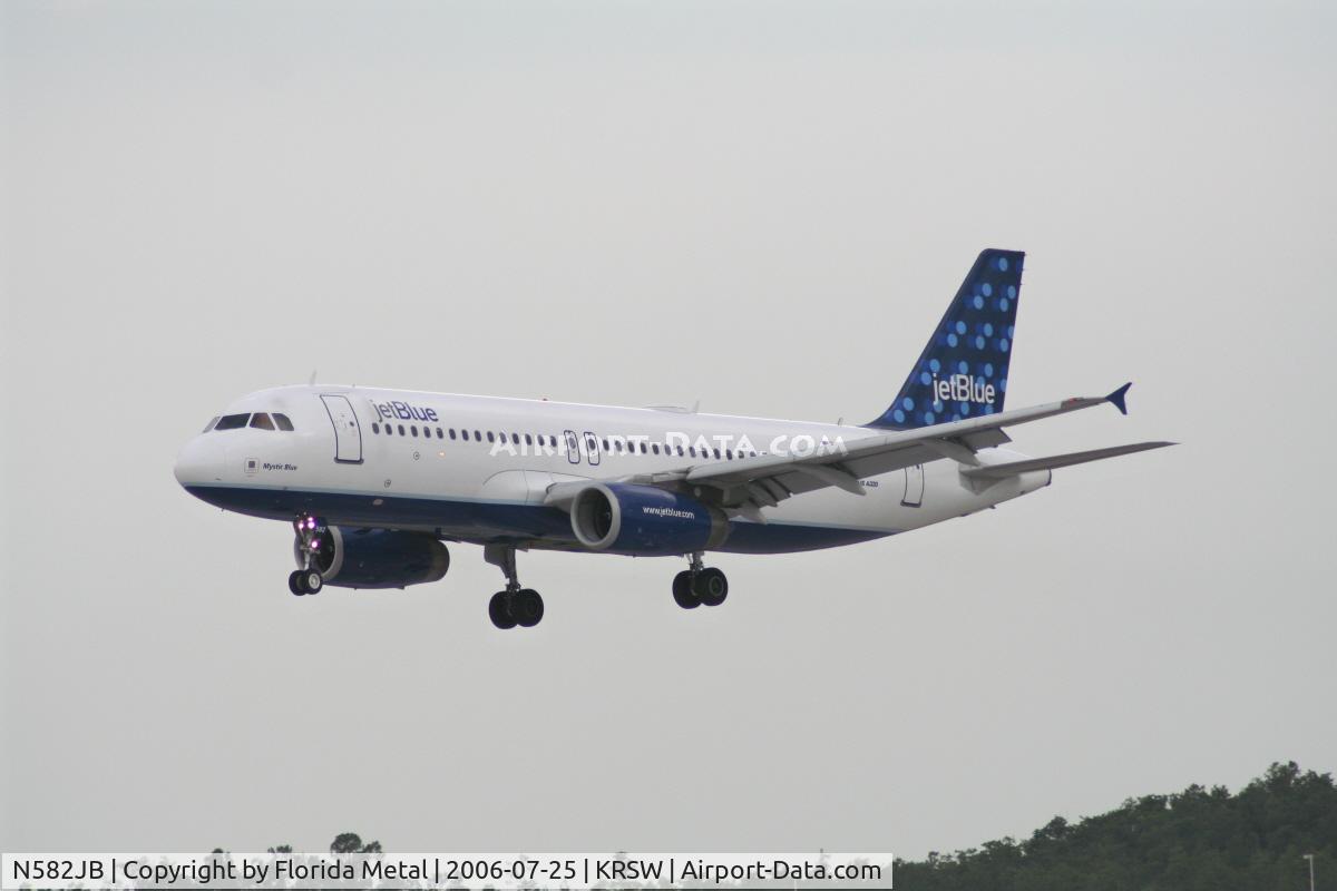 N582JB, 2003 Airbus A320-232 C/N 2147, Jet Blue at Fort Myers
