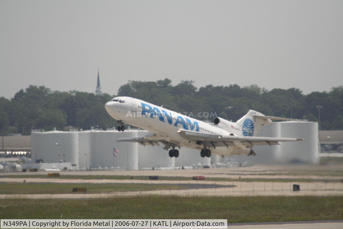 N349PA, 1979 Boeing 727-222 C/N 21898, Pan Am at Atlanta, although not the real Pan Am