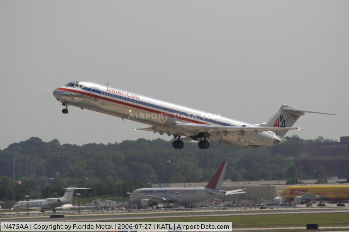 N475AA, 1988 McDonnell Douglas MD-82 (DC-9-82) C/N 49650, An American Airlines MD-80 at Atlanta