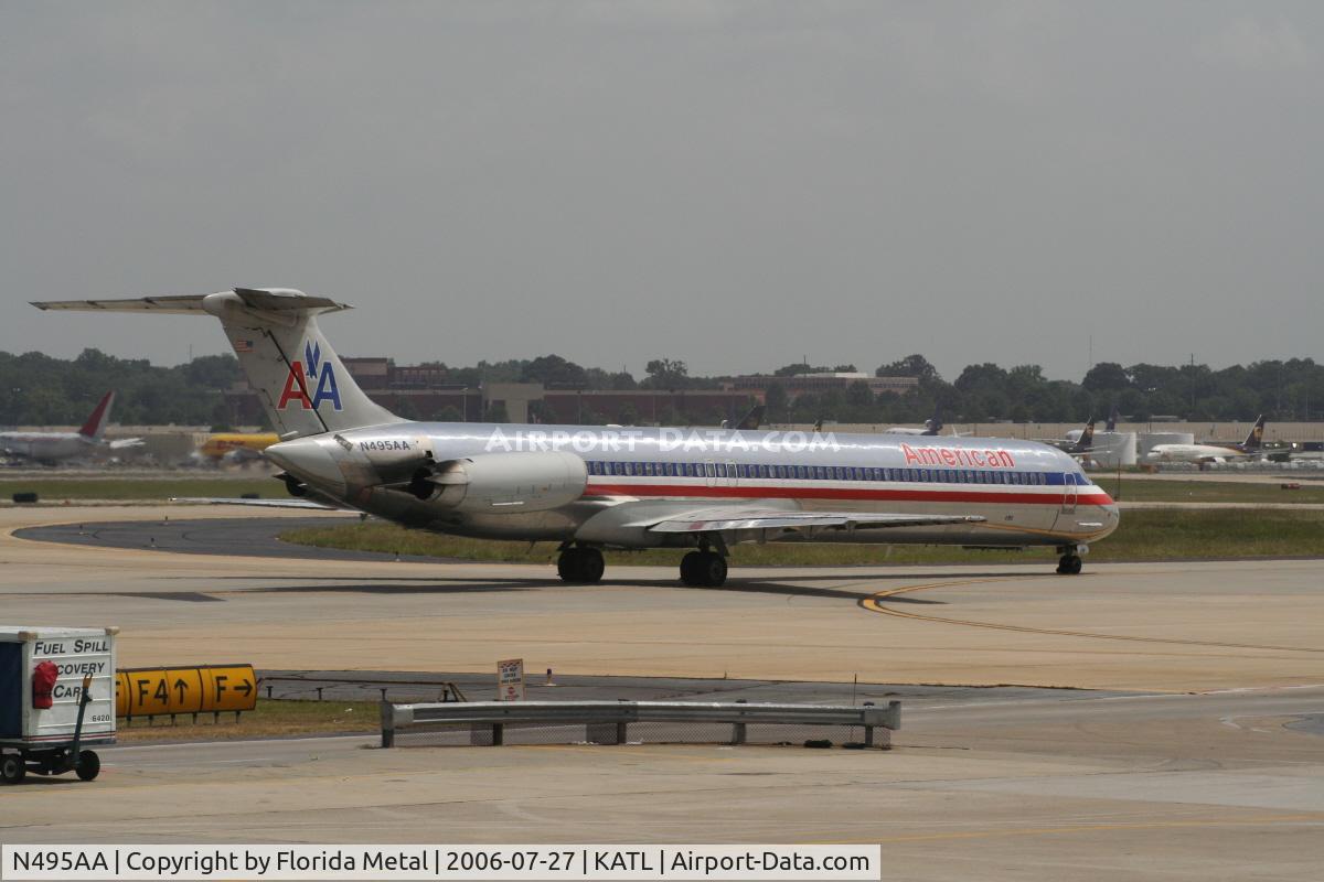 N495AA, 1989 McDonnell Douglas MD-82 (DC-9-82) C/N 49733, American MD-80 at ATL