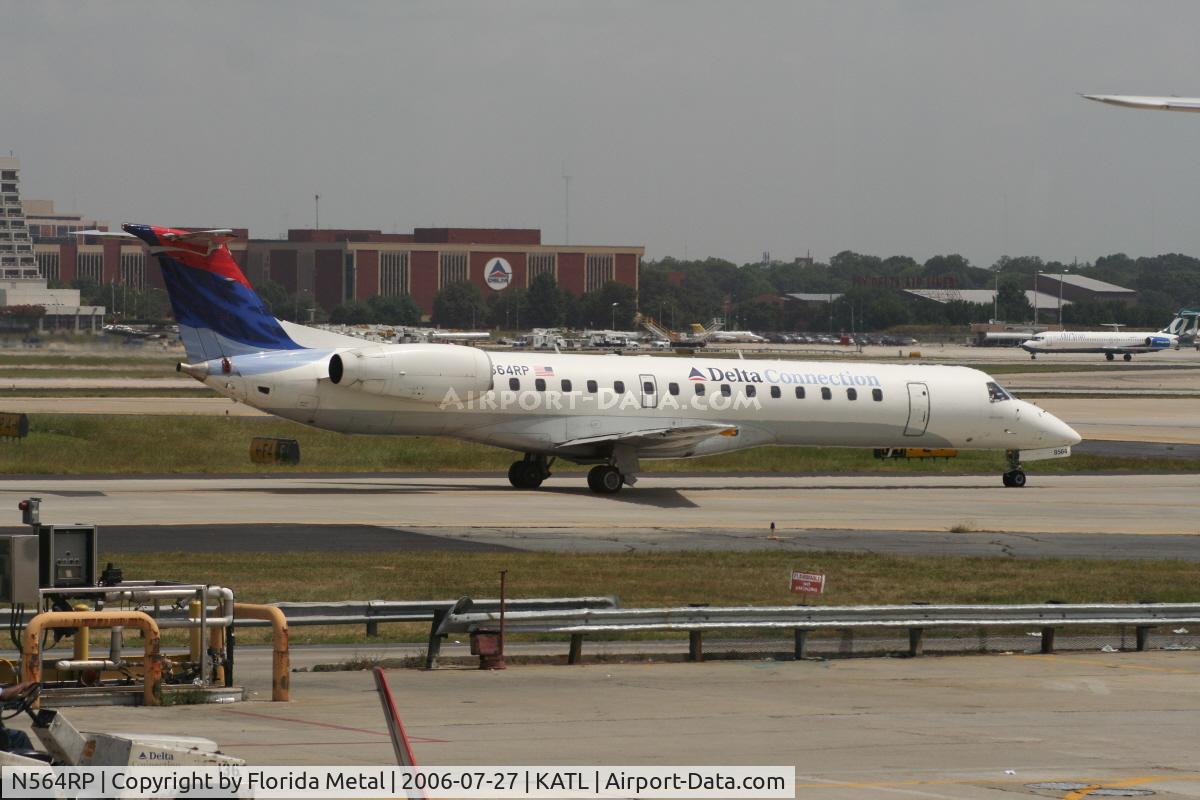 N564RP, 2002 Embraer EMB-145LR C/N 145524, ERJs now flying out of Atlanta