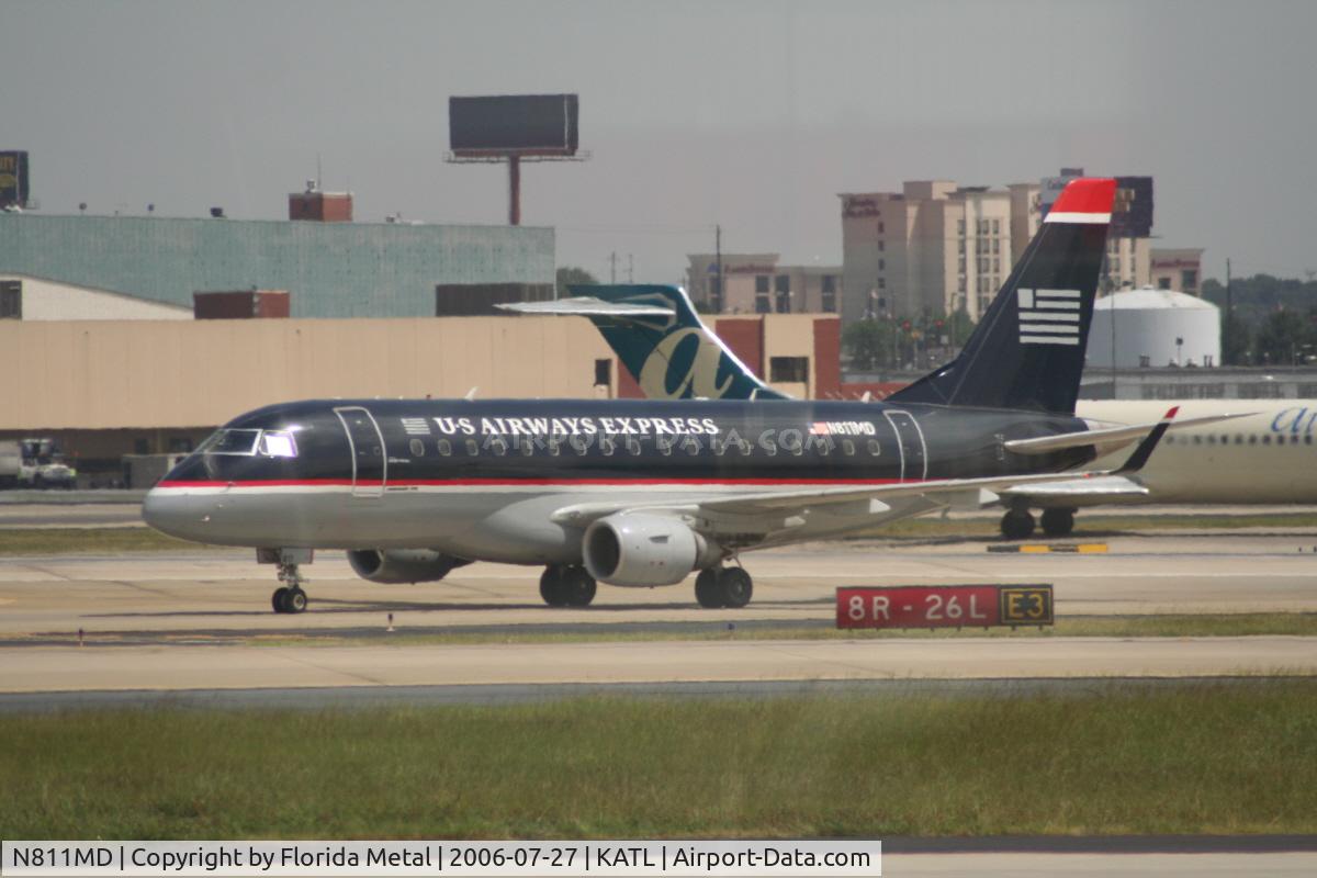 N811MD, 2004 Embraer 170SU (ERJ-170-100SU) C/N 17000028, US Airways ERJ-170 at Atlanta