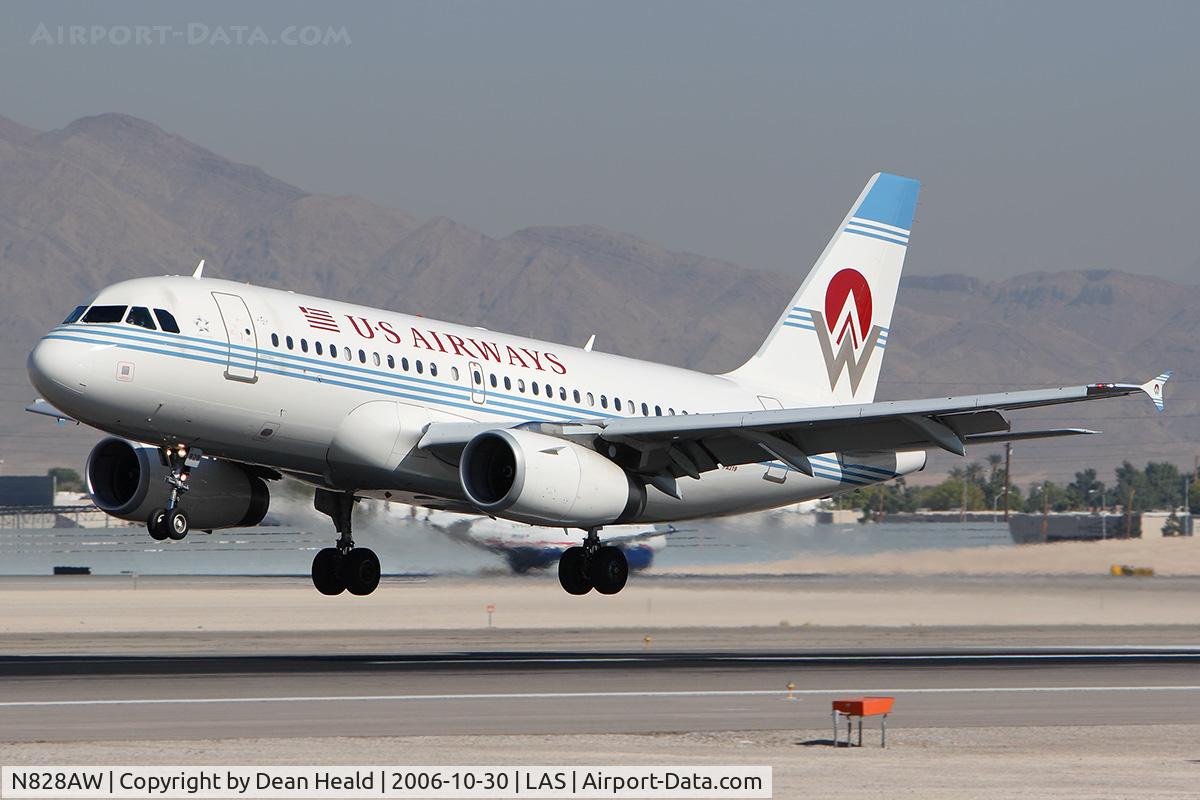 N828AW, 2001 Airbus A319-132 C/N 1552, America West N828AW 