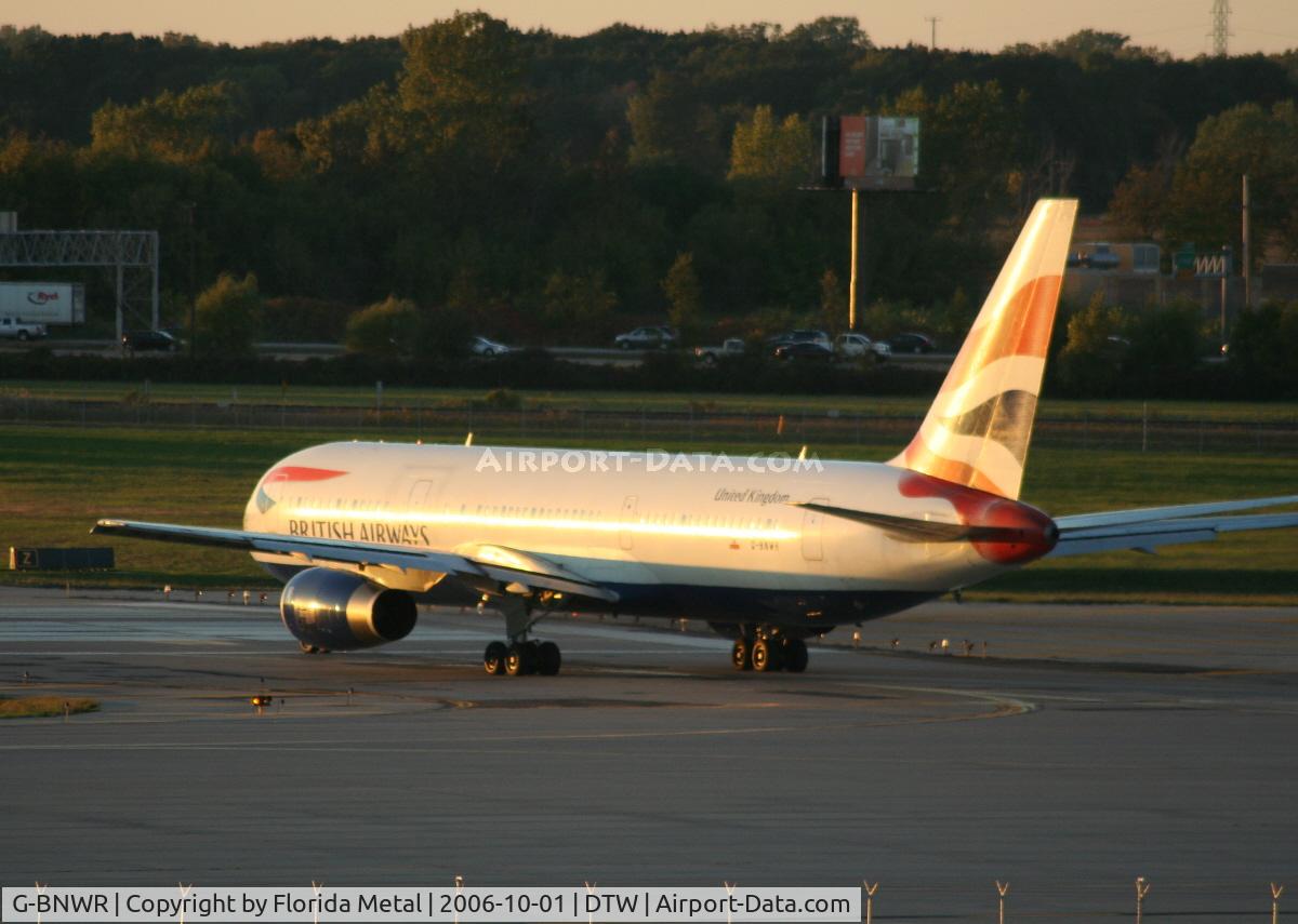 G-BNWR, 1992 Boeing 767-336 C/N 25732, Heading back to LHR