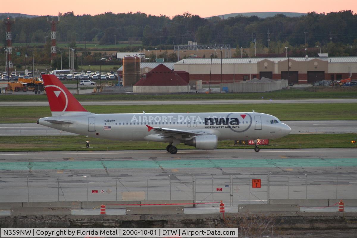 N359NW, 1998 Airbus A320-212 C/N 846, Getting late