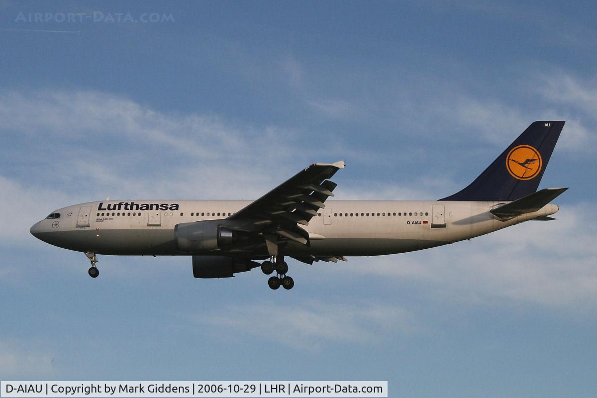 D-AIAU, 1992 Airbus A300B4-603 C/N 623, D-AIAU  Airbus A300B4-603  Lufthansa