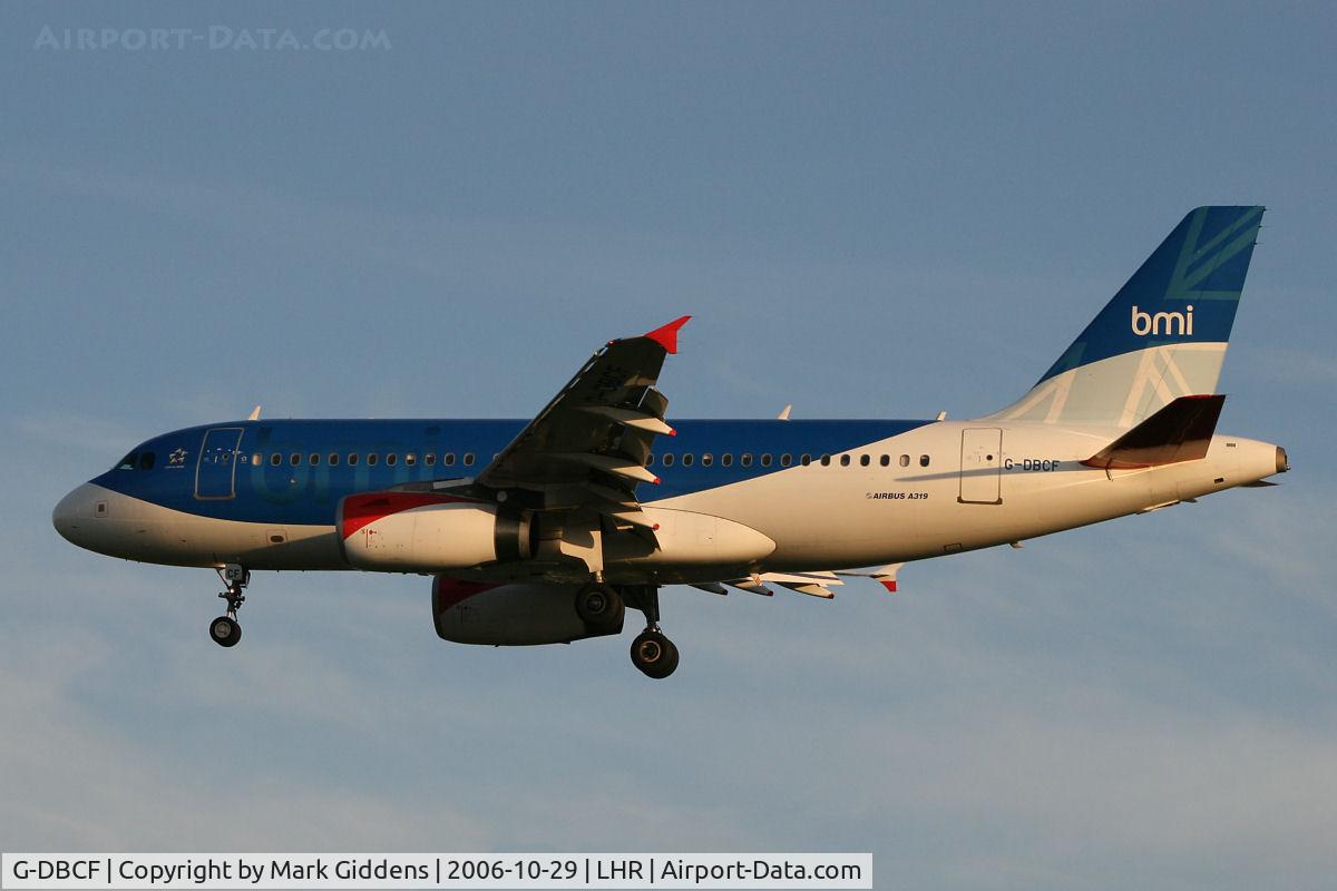 G-DBCF, 2005 Airbus A319-131 C/N 2466, G-DBCF  Airbus A319-131  BMI