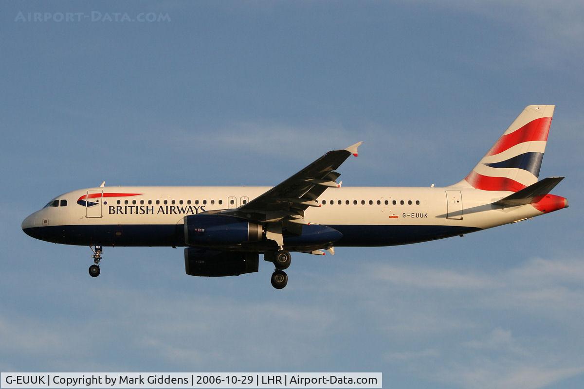 G-EUUK, 2002 Airbus A320-232 C/N 1899, G-EUUK  Airbus A320-232  British Airways