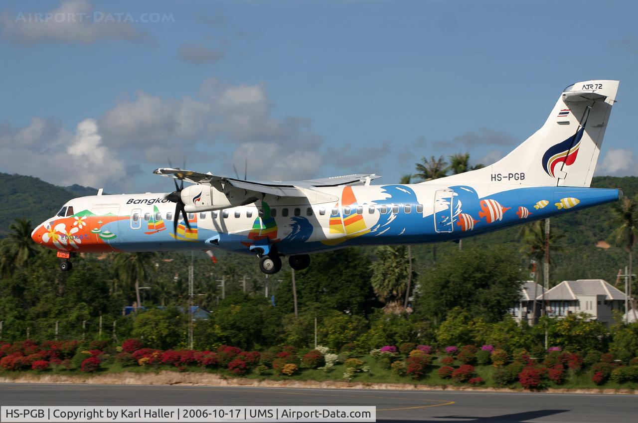 HS-PGB, 2003 ATR 72-212A C/N 708, nice day in Koh Samui