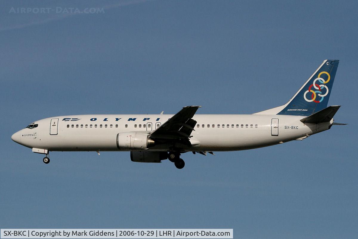 SX-BKC, 1991 Boeing 737-484 C/N 25361, SX-BKC Boeing 737-484  Olympic Air