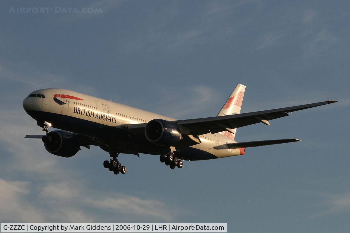 G-ZZZC, 1995 Boeing 777-236 C/N 27107, G-ZZZC  Boeing 777-236  British Airways