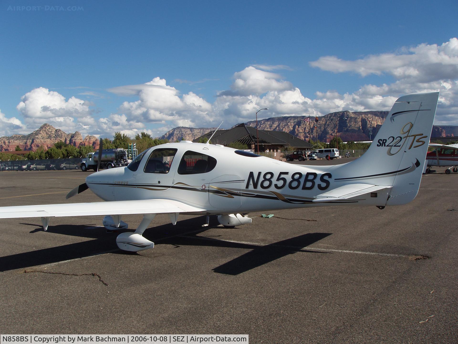 N858BS, 2006 Cirrus SR22 GTS C/N 2035, On the ramp at Sedona - October, 2006