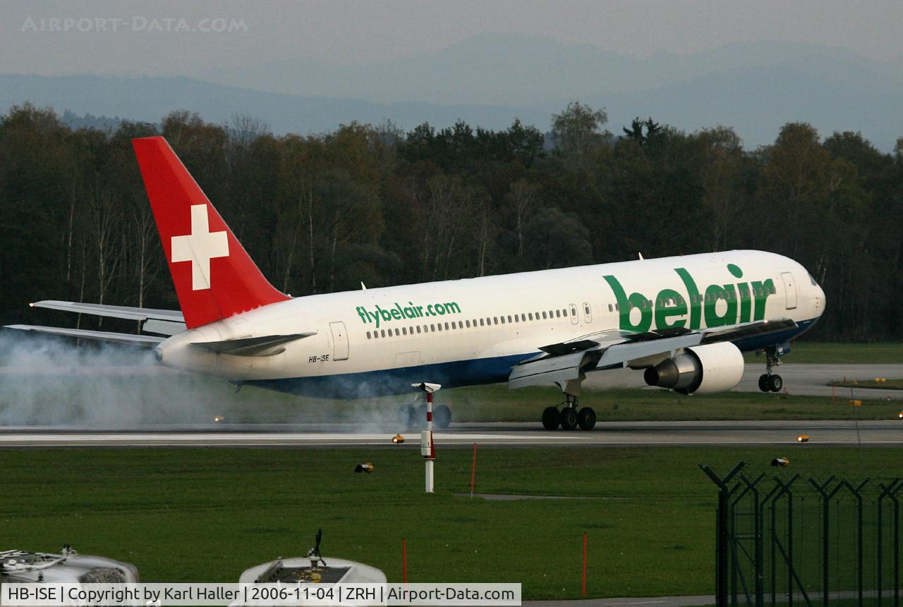 HB-ISE, 1997 Boeing 767-3Q8 C/N 27600, short final RWY 16