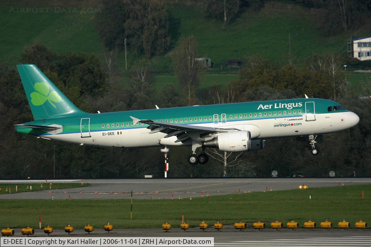 EI-DEE, 2004 Airbus A320-214 C/N 2250, short final RWY 14