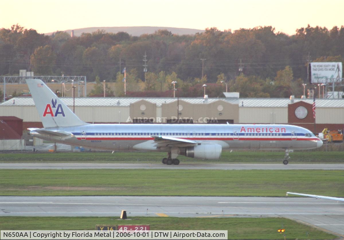 N650AA, 1991 Boeing 757-223 C/N 24608, AA just started bringing back the 757s to DTW