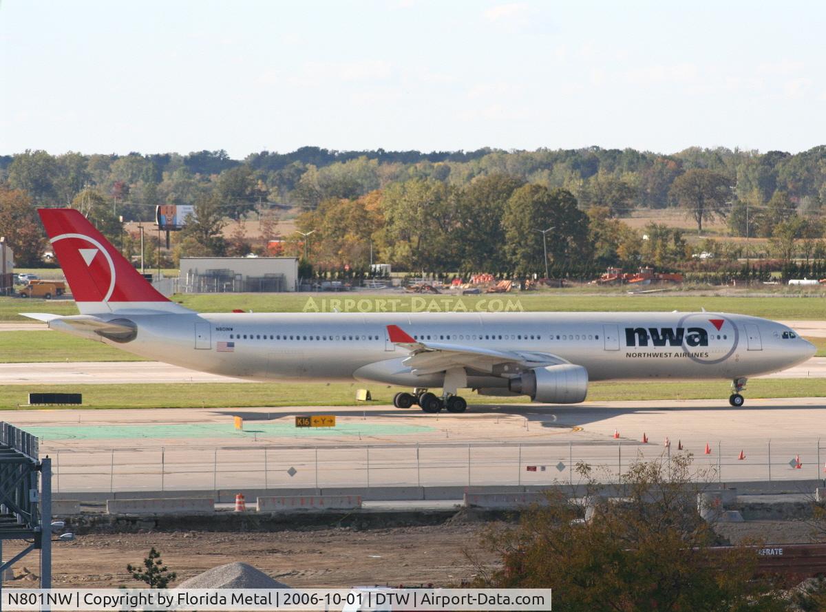 N801NW, 2003 Airbus A330-323 C/N 0524, Getting ready to take off on 22L