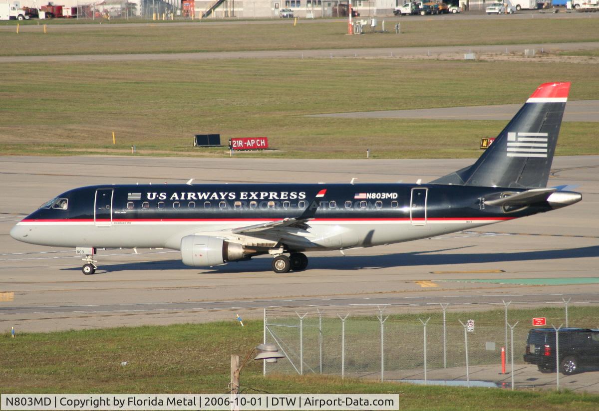 N803MD, 2004 Embraer 170SU (ERJ-170-100SU) C/N 17000015, Going to Philadelphia
